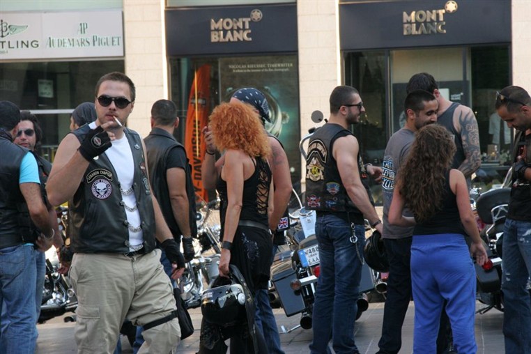 Harley Davidson show at Beirut Souks